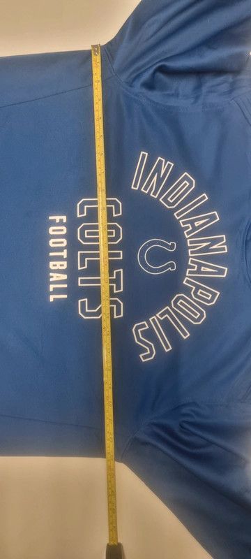 Indianapolis Colts Men's Size L 46" Chest Long Sleeved Blue Hoodie imagen 8